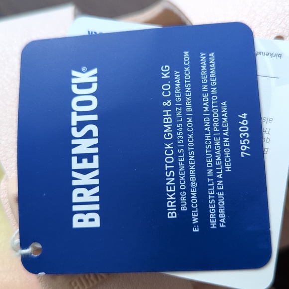 Birkenstock ARIZONA VEGAN Slide Sandals In OMBRE LIGHT ROSE - Picture 7 of 11